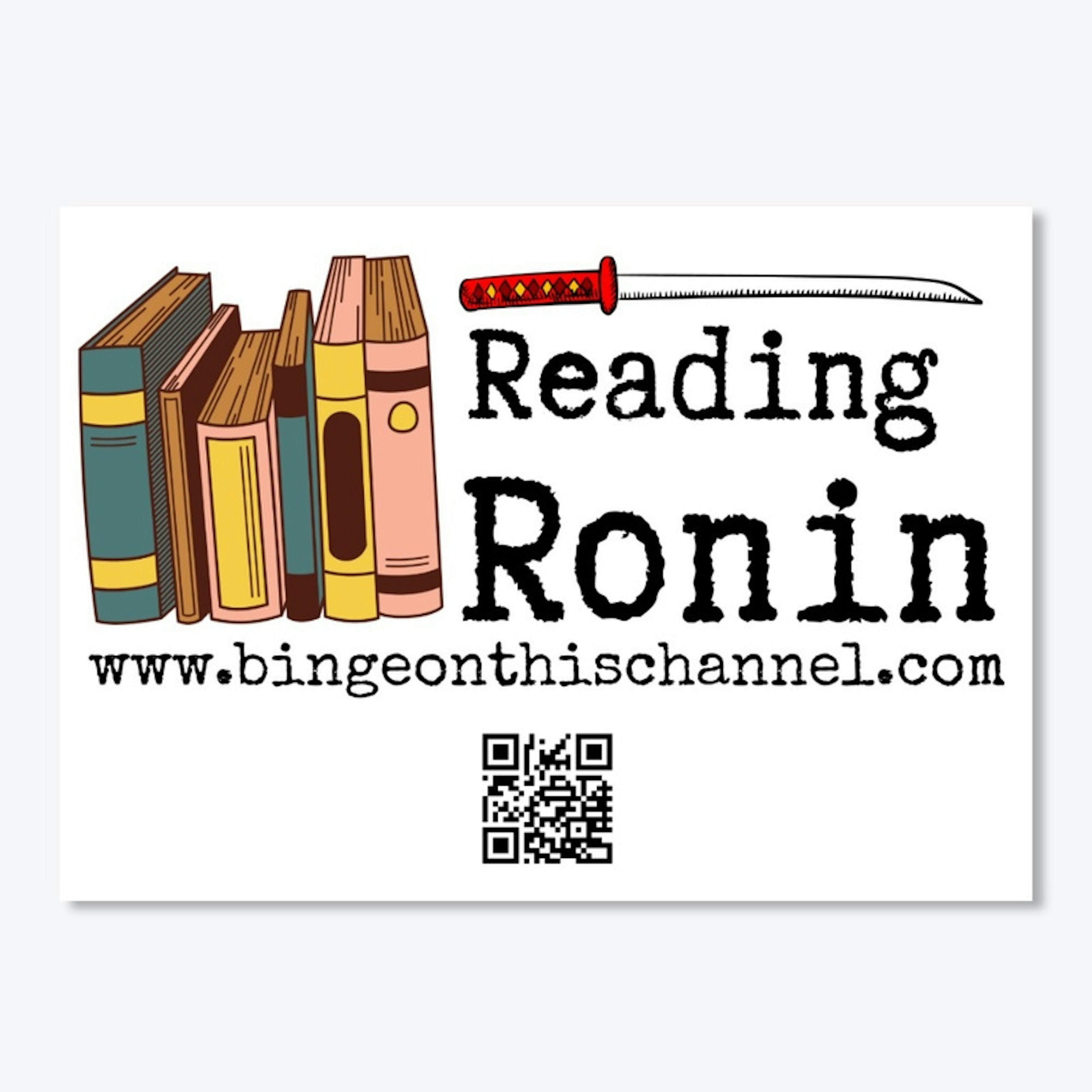 Reading Ronin book sword logo